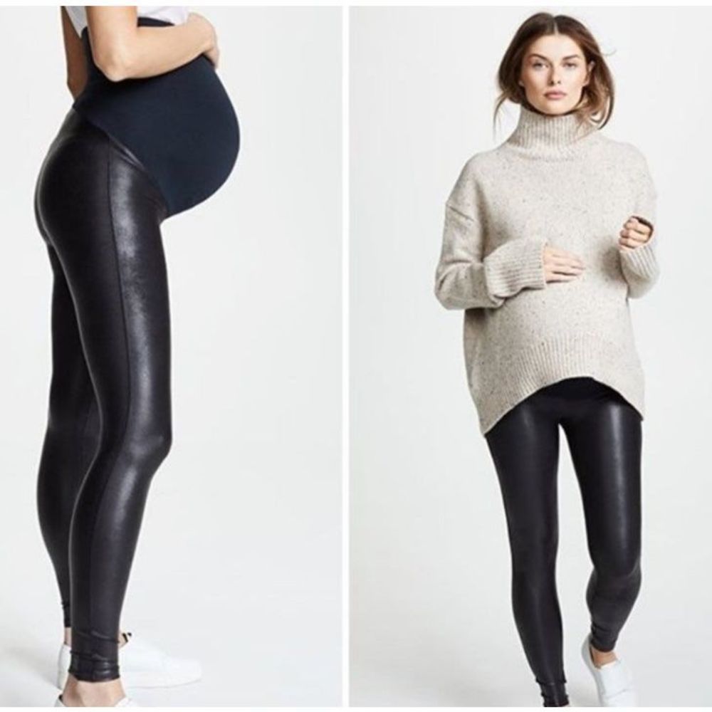 SPANX PREGNANCY Faux Leather S/P